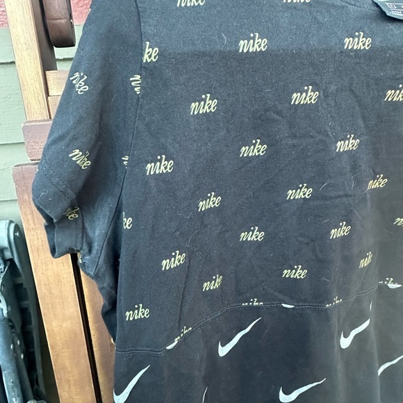Nike crop top vintage two patterns black and gold - Picture 7 of 7